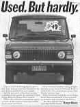 Used but hardly 1982 Rangie Advert